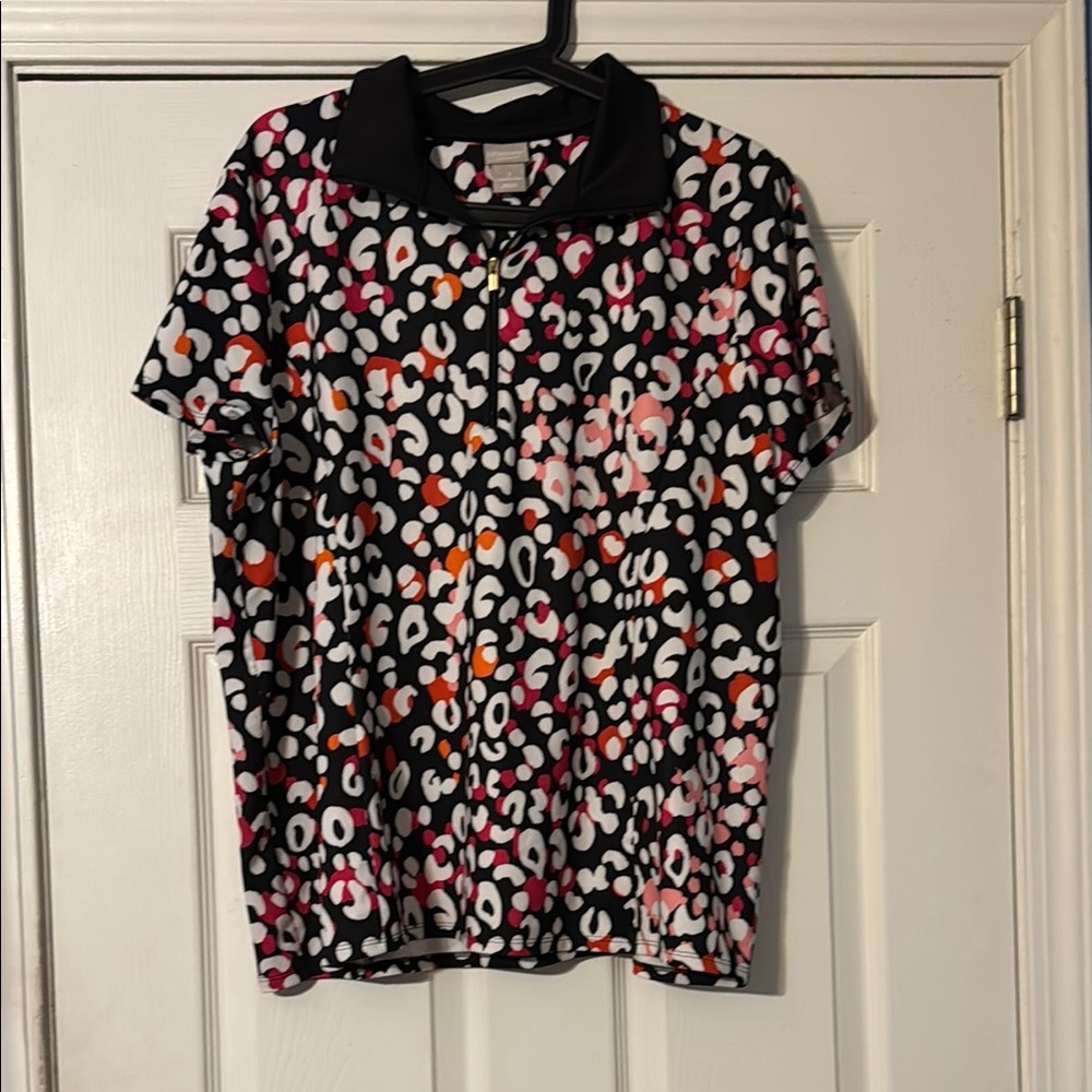 Stylish Kids' Leopard Print Polo Shirt